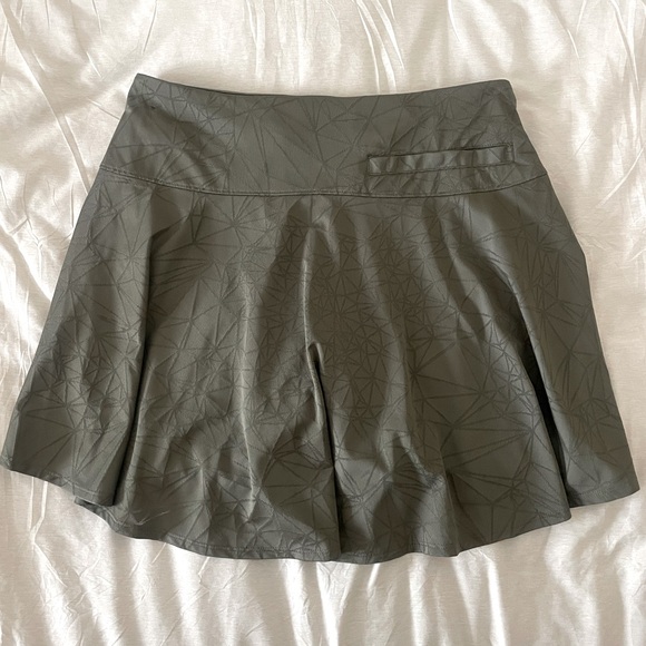 Nike Athletic Skirt- Mossy Green - Medium - Built in Shorts - Picture 3 of 4